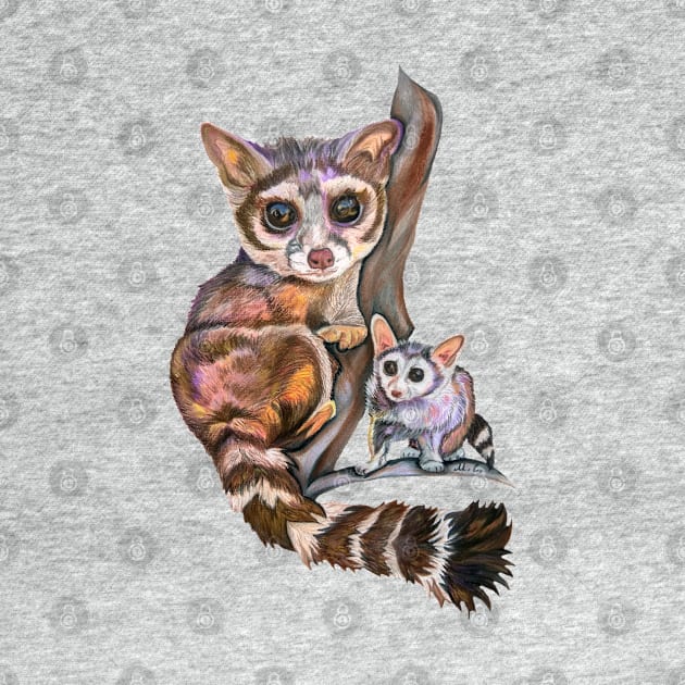 Ring-tailed Cats by mariasibireva